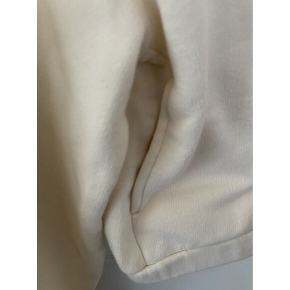 VANS Off White  Cropped Fleece Hoodie Sweatshirt, Women's Size Small - Picture 6 of 7